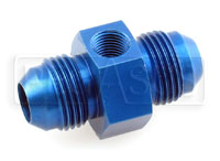Click for a larger picture of Male AN Straight Fuel Pressure Gauge Adapter, 1/8 NPT Port
