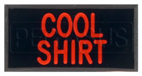 Large photo of Dash Badge Identification Plate (Cool Shirt), Pegasus Part No. 1100-COOLSHIRT