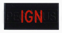 Large photo of Dash Badge Identification Plate (Ign), Pegasus Part No. 1100-IGN