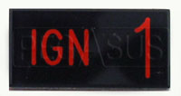 Click for a larger picture of Dash Badge Identification Plate (Ign1)