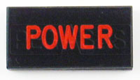 Large photo of Dash Badge Identification Plate (Power), Pegasus Part No. 1100-POWER