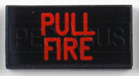 Large photo of Dash Badge Identification Plate (Pull Fire), Pegasus Part No. 1100-PULLFIRE