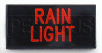 Large photo of Dash Badge Identification Plate (Rain Light), Pegasus Part No. 1100-RAINLIGHT