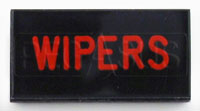 Large photo of Dash Badge Identification Plate (Wipers), Pegasus Part No. 1100-WIPERS