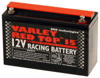 Large photo of (B) Varley Red Top 15 Battery, 15AH, Pegasus Part No. 1175