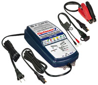 Click for a larger picture of Optimate 12V 10A Ampmatic Battery Charger w/Temp Regulation