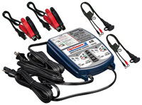 Click for a larger picture of Optimate 12 Volt 0.8 Amp 2-Bank Battery Charger