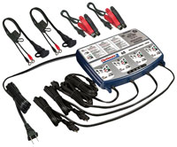 Click for a larger picture of Optimate 12 Volt 0.8 Amp 4-Bank Battery Charger
