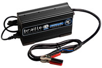 Click for a larger picture of Braille 12v Lithium Battery Rapid Charger, 25 Amp