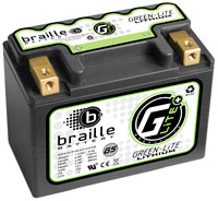 Click for a larger picture of (LI) Braille 12v Lithium Battery, 197 CA, G-TX-5, Left pos