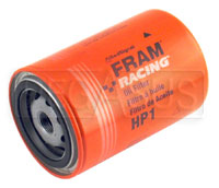 Click for a larger picture of Fram HP-1 High-Performance Oil Filter, 3/4-16 Thread, Long