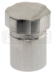 Large photo of OBP Weld-On Aluminum Filler Neck with Cap, 40mm OD, Pegasus Part No. OBP-CAP01