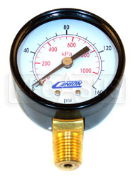 Large photo of Replacement Standard Pressure Gauge for Canton Accusump, Pegasus Part No. 1263-Size