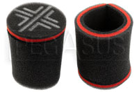 Click for a larger picture of Pipercross Air Horn Sock Filters, 70mm ID x 100mm Long, pair