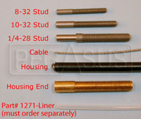 Click for a larger picture of Throttle Cable Components and Ends