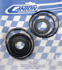 Large photo of Canton Spin-On Oil Filter Seal Kit, for Bolt-On Type Cap, Pegasus Part No. 1297