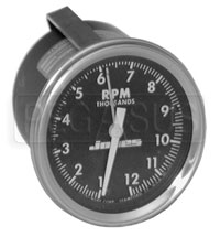 Pegasus Part No. 1370 - Jones 3 inch Mechanical Tachometer with Telltale Click for a larger picture of Jones 3 inch Mechanical Tachometer with Telltale