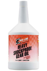 Large photo of Red Line Heavy Shockproof Gear Oil (Red), Pegasus Part No. 1684-Quantity