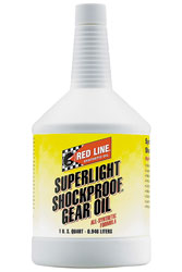 Large photo of Red Line Super Light Shockproof Gear Oil (Yellow), Pegasus Part No. 1686-Quantity