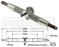 Click for a larger picture of Aluminum Steering Rack - Standard In-stock Version