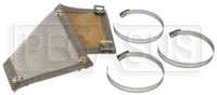 Click for a larger picture of Thermo-Tec Stainless Steel Clamp-On Heat Shield, 12" x 6"