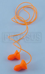 Click for a larger picture of Contoured Ear Plugs with Cord