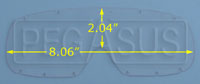 Click for a larger picture of Standard Replacement Lens for Large Goggles (#2268)