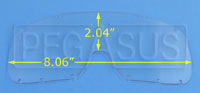 Click for a larger picture of Anti-Scratch Lexan Lens for Large Goggles (#2268)