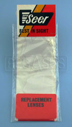 Large photo of Tearoffs for Large Goggle (#2268), 6 per pkg, Pegasus Part No. 2271