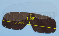 Large photo of Standard Replacement Lens for Compact Goggles (#2274), Pegasus Part No. 2275-Tint