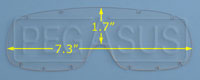 Click for a larger picture of Anti-Scratch Clear Lexan Lens for Compact Goggle (#2274)