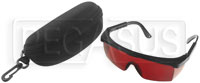 Click for a larger picture of Red Laser Safety Glasses with Case