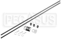 Large photo of Window Net Installation Kit, Top & Bottom Rods, unwelded, Pegasus Part No. 2304-001