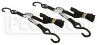 Click for a larger picture of 1 inch Wide, 66" Cam Buckle Tie Down Straps - Set of Two