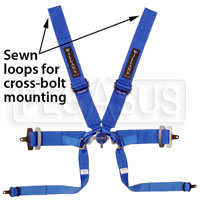 Pegasus Part No. CL2379-003-RED - Silverstone 6 Single Seater Harness, 3/3 Looped, Old Date Click for a larger picture of Silverstone 6 Single Seater Harness, 3/3 Looped, Old Date