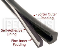 Large photo of Dual Durometer SFI 45.1 Roll Bar Padding, Pegasus Part No. 2397-Color