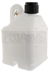 Click for a larger picture of 5 Gallon Stackable Flo-Fast Utility Jug, White (Natural)