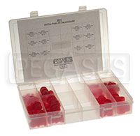 Click for a larger picture of 125 Piece Plastic AN Cap and Plug Kit