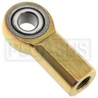 Click for a larger picture of Carbon Steel Rod End, Female Threaded Shank, PTFE Lined