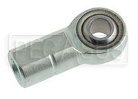 Click for a larger picture of Alloy Steel Metric Rod End, Female Thread Shank, PTFE Lined