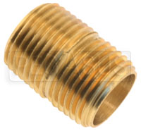 Click for a larger picture of Close Nipple, 1/2 NPT Brass