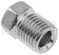 Click for a larger picture of 3/16 to 3/8-24 Inverted Flare Tube Nut, Steel