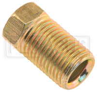 Click for a larger picture of 1/4 to 7/16-24 Long Version Inverted Flare Tube Nut, Steel