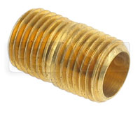 Large photo of Close Nipple, 1/4 NPT Brass, Pegasus Part No. 3211-Material