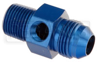 Click for a larger picture of AN to NPT Male Pressure Gauge Adapter, 1/8 NPT Port