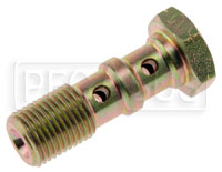 Click for a larger picture of Banjo Bolt, 10mm x 1.00 Double Banjo, Short (30mm)
