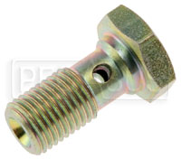 Click for a larger picture of Banjo Bolt, 3/8-24 Single, Short (0.78 Shank)