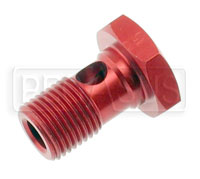 Click for a larger picture of Single Banjo Bolt 9/16-18 Thread, Aluminum