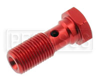 Click for a larger picture of Single Banjo Bolt 12mm x 1.25 Thread, Aluminum