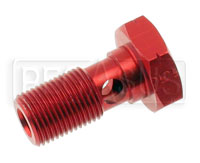 Click for a larger picture of Single Banjo Bolt 14mm x 1.25 Thread, Aluminum